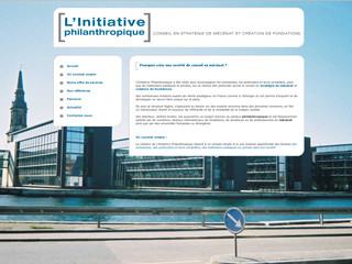 Aperçu visuel du site http://www.initiative-philanthropique.com
