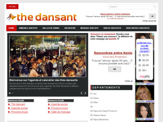 Aperçu visuel du site http://the-dansant-france.blogspot.fr/