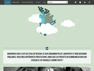 Aperçu visuel du site http://www.stagup-design.com