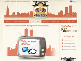 Aperçu visuel du site http://www.immozz.fr