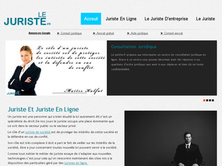 Aperçu visuel du site http://www.le-juriste.fr/