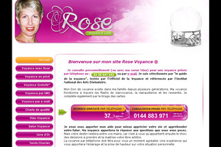 Aperçu visuel du site http://www.rose-voyance.com
