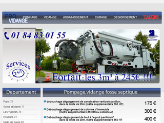 Aperçu visuel du site http://pompage-vidange-fosse-septique.fr/