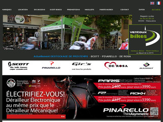 Aperçu visuel du site http://www.ventoux-bikes.fr/