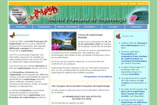 Aperçu visuel du site http://www.sophrologie-francaise.com