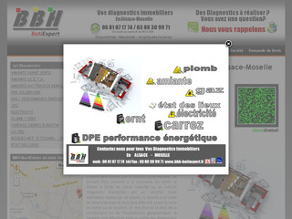 Aperçu visuel du site http://www.bbh-batiexpert.fr/