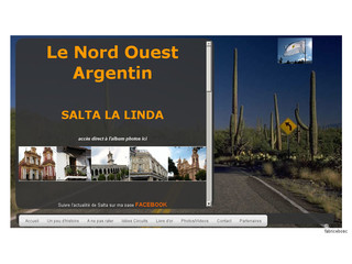 Aperçu visuel du site http://www.argentine-salta.com