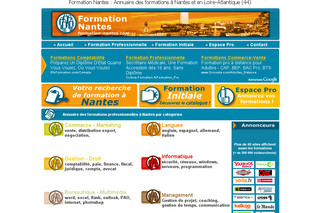 Aperçu visuel du site http://www.formation-nantes.com