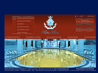 Aperçu visuel du site http://www.ritzparis.com
