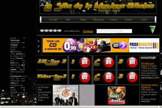 Aperçu visuel du site http://www.zik2rue.net