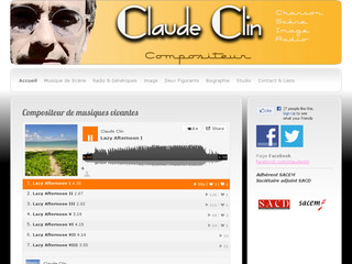 Aperçu visuel du site http://claudeclin.com
