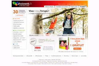 Aperçu visuel du site http://www.photoweb.fr