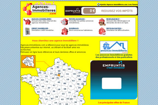 Aperçu visuel du site http://www.agences-immobilieres.com