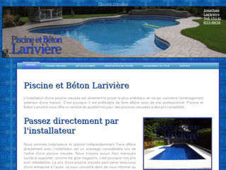 Aperçu visuel du site http://piscine-lariviere.com