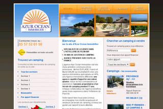 Aperçu visuel du site http://www.vente-camping.fr