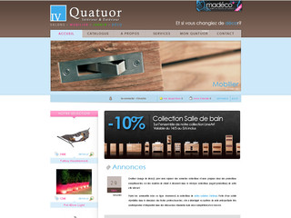 Aperçu visuel du site http://www.quatuor.be