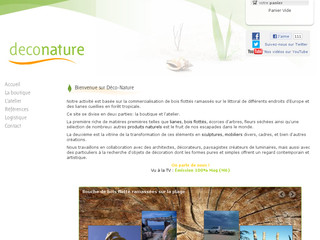Aperçu visuel du site http://www.deco-nature.com/