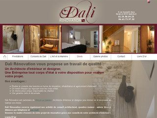Aperçu visuel du site http://www.dali-renovation.fr