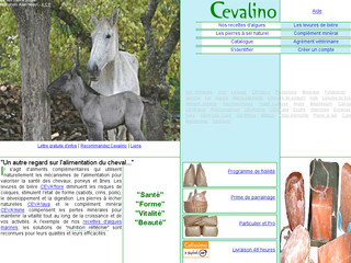 Aperçu visuel du site http://www.cevalino.com