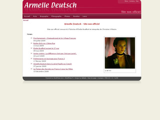Armelle-deutsch.com - Site non officiel consacré à Armelle Deutsch
