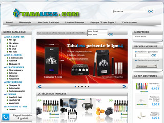 Aperçu visuel du site http://www.tabaless.com