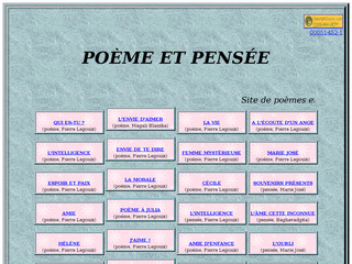 Aperçu visuel du site http://poeme-et-pensee.fr