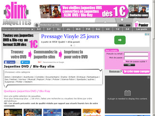 Aperçu visuel du site http://www.slim-jaquettes.fr