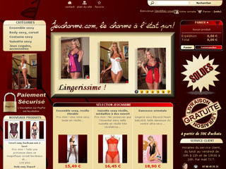 Aperçu visuel du site http://www.jeucharme.com