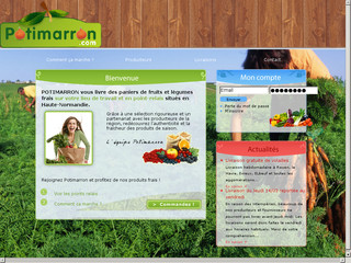 Aperçu visuel du site http://potimarron.com