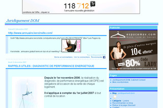 Aperçu visuel du site http://juridiquement.dom.over-blog.fr/