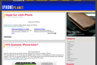 Aperçu visuel du site http://iphoneplanet.fr