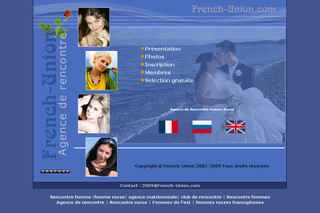 Aperçu visuel du site http://www.french-union.com