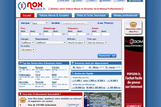 Aperçu visuel du site http://www.nox-autos.fr/