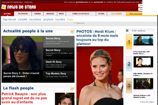 Aperçu visuel du site http://www.news-de-stars.com