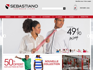 Aperçu visuel du site http://www.sebastiano.fr/