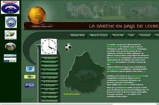 Aperçu visuel du site http://www.sarthe-tourisme.com