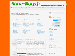 Aperçu visuel du site http://www.annu-blogs.fr