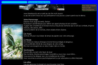 Aperçu visuel du site http://www.genetique.biz