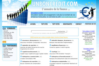 Aperçu visuel du site http://www.unboncredit.com/