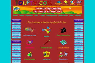 Aperçu visuel du site http://www.toupty.com