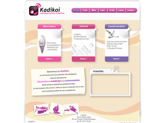 Aperçu visuel du site http://www.kadikoi.com