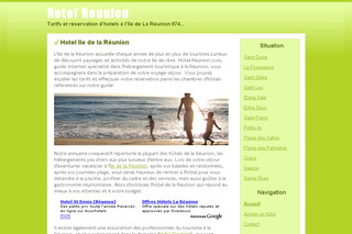 Aperçu visuel du site http://www.hotel-reunion.com/