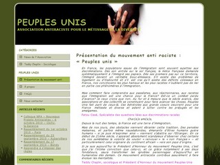 Aperçu visuel du site http://www.peuplesunis.fr/