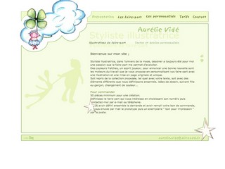 Aperçu visuel du site http://www.aurelievide.com