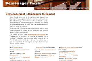 Aperçu visuel du site http://www.demenager-facile.fr/
