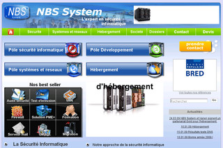 Aperçu visuel du site http://www.nbs-system.com/