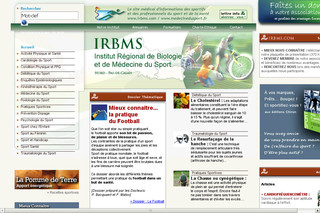 Aperçu visuel du site http://www.irbms.com