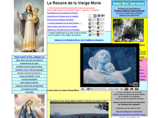 Aperçu visuel du site http://www.rosaire-de-marie.fr/