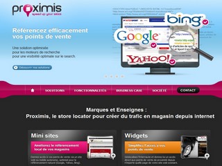 Aperçu visuel du site http://www.proximis.com