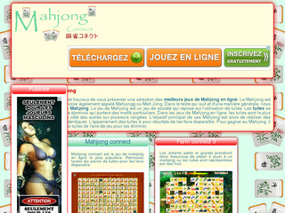 Aperçu visuel du site http://www.mahjong-connect.fr